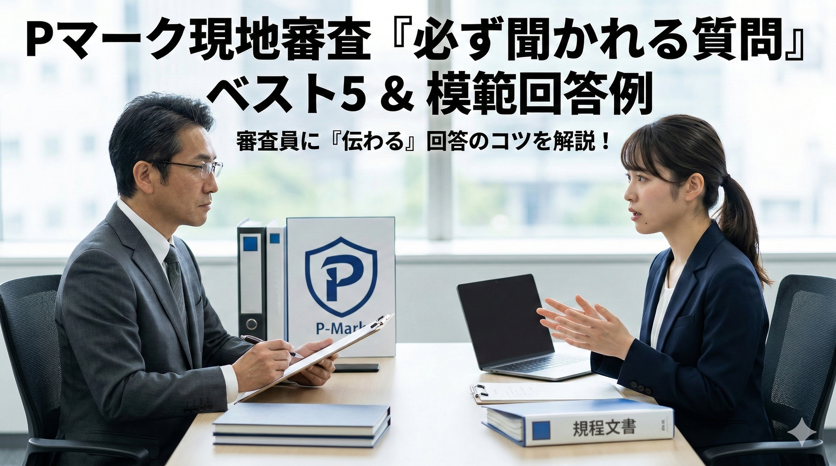 Pマーク現地審査で「必ず聞かれること」ベスト5と模範回答例｜指摘事項を激減させる対策とは